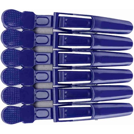 6 stuks krokodillenhaarspeldjes, antislip, enkele punt, haarsectie, klauwsluitingen, geel