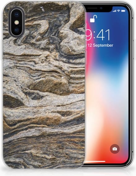Apple iPhone X | Xs TPU Siliconen Hoesje Steen