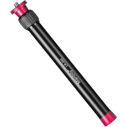 Manbily LR-252 44.5cm/17.5in Verlengstang Aluminiumlegering 5kg/11lbs Draagvermogen 2 Secties met zwart