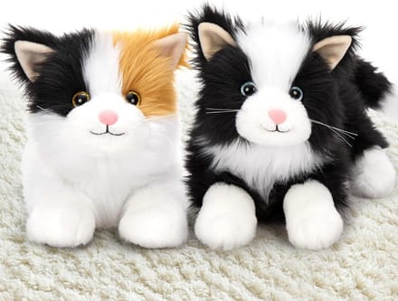 Schattige Kat Knuffeldier Set (2 Stuks) - Zacht Pluche Speelgoed van 45 cm