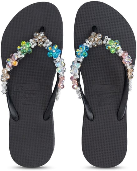 Uzurii | Teenslippers | Dames | Zwart | Maat 39/40