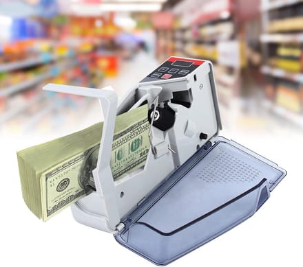 Automatische Bankbiljet Tellers met LED Display, Snelheid 600 Vel/Minuut