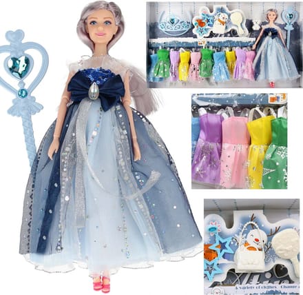 Pop 29 cm met Kledingaccessoires, Winterprinses MEGA CREATIVE