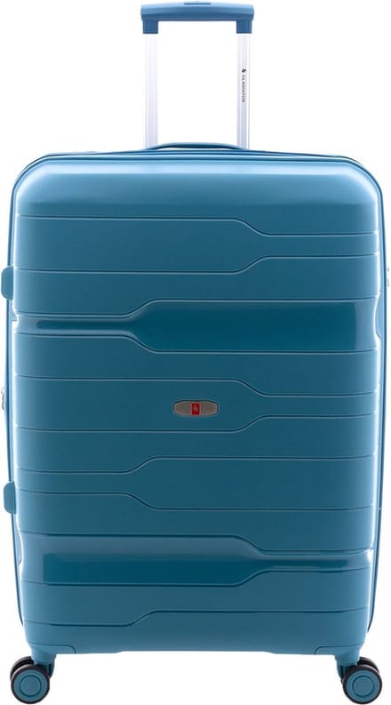 Gladiator Boxing Grote Koffer 77 cm - 105/115 liter - Expandable - TSA slot - Blauw