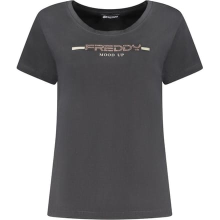 Freddy Zwart Katoenen Dames T-Shirt
