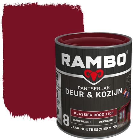 Rambo Pantserlak Deur en Kozijn - 1.5L - Klassiek Rood