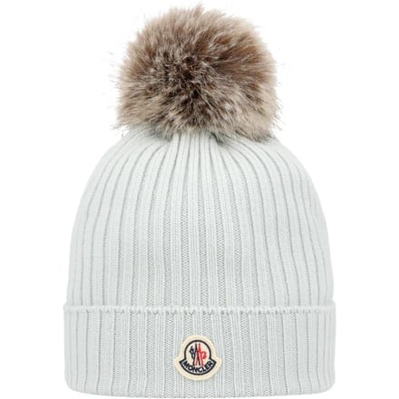 Bonnet Moncler à Pompon Écusson Logo 3b00007 A9327 91z 3B00007 A9327 91Z (L) gray