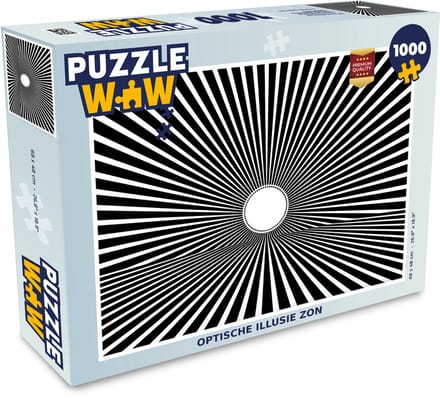 Puzzel Optische illusie zon - Legpuzzel - Puzzel 1000 stukjes volwassenen