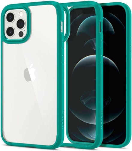 Spigen Crystal Hybrid Apple iPhone 12 / 12 Pro Hoesje Mint Groen