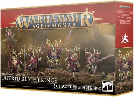 Beeldje Games Workshop Warhammer AoS - Maggotkin of Nurgle : Putrid Blightkings