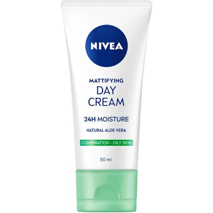 Nivea Serie - Matte Dagcrème - 24H Hydratatie - SPF15 - Voor Gemengde en Vette Huid