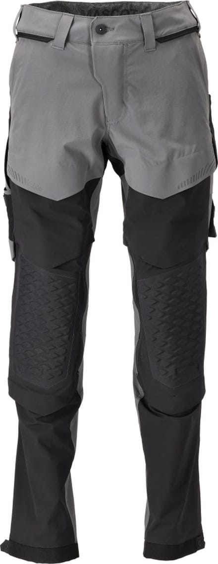 Mascot Customized Broek met kniezakken 22279-605 - steengrijs/zwart - C47 - 76