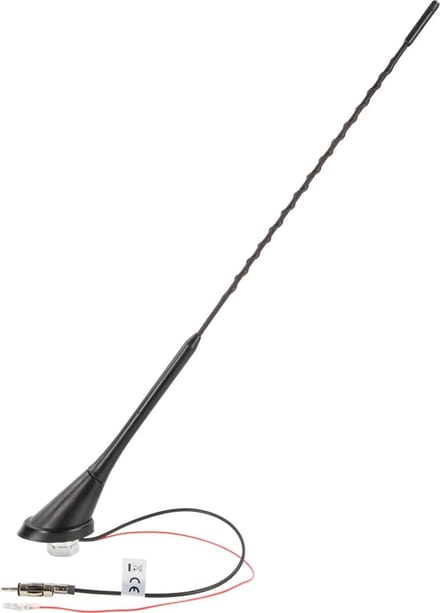 Universele dakantenne 16V AM/FM versterkt (active) 52graden plaatsingshoek