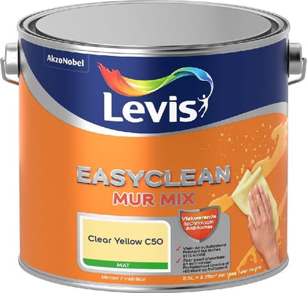 Levis - Easyclean Mur Mat Mix - Clear Yellow C50 - Mengverf - 2,5 L