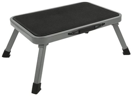 ProPlus Camper/caravan opstapje - inklapbaar - 1 trede - 26 x 38 cm - staal - instaptrapje/opstraptrede/trapje/opstaphulp/instaphulp