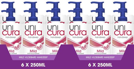 Unicura Handzeep Mild - Voordeelverpakking - 12 x 250 ml