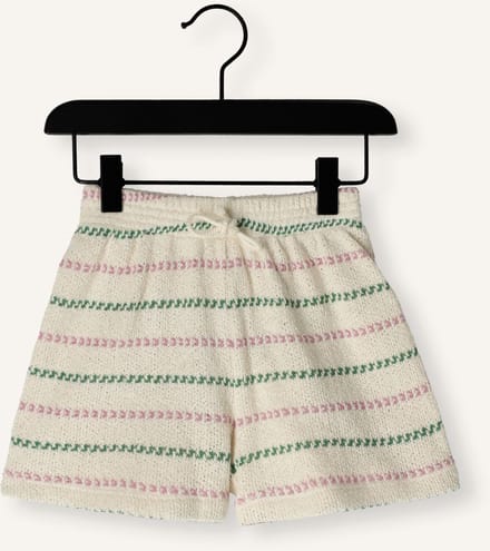 PLAY UP Striped Jersey Shorts G Broeken Meisjes - Ecru - Maat 104