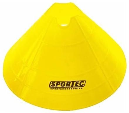 Sportec Afbakenbollen Groot Soft Plastic 10 Stuks Geel
