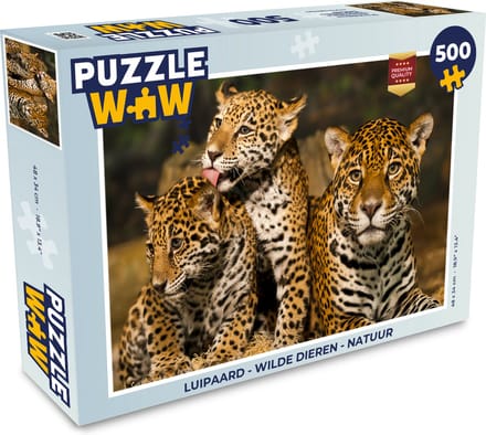 Puzzel Luipaard - Wilde dieren - Natuur - Legpuzzel - Puzzel 500 stukjes