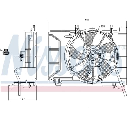 Koelventilatorwiel, motorkoeling NISSENS 85941