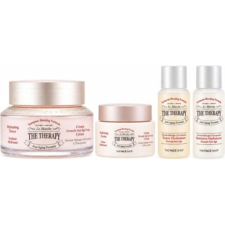 THE FACE SHOP The Therapy Royal Made Olie Menging Crème Set Cream Set white