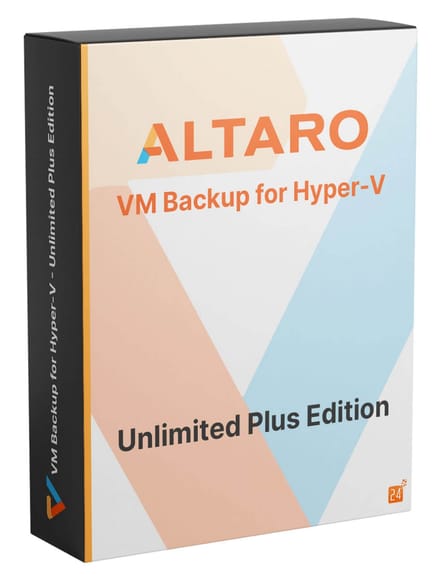 Altaro VM Backup for Hyper-V - Unlimited Plus Edition Uitbreiding 3 Jaar Onderhoud
