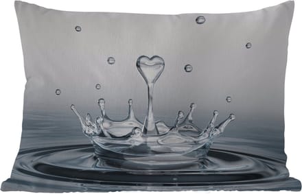 Buitenkussens - Tuin - Abstract - Modern - Water - Hart - 50x30 cm