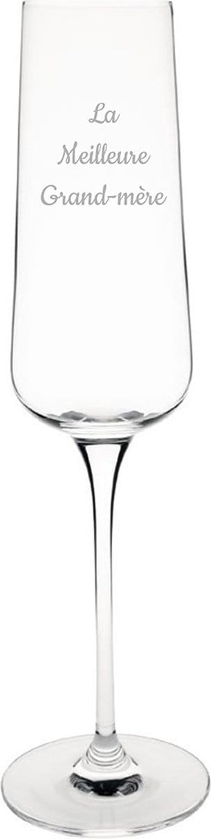 Champagneglas gegraveerd - 27cl - La Meilleure Grand-mère