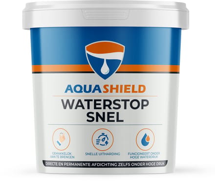 Aquashield Waterstop Snel - Emmer, 3 KG - Snelcement - Lekkage