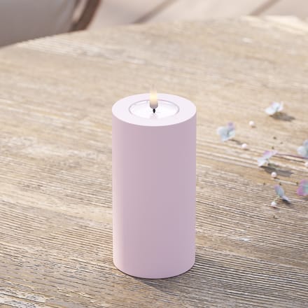 Deluxe Homeart - Led Kaars Outdoor Dust Red 7,5 x 15 cm