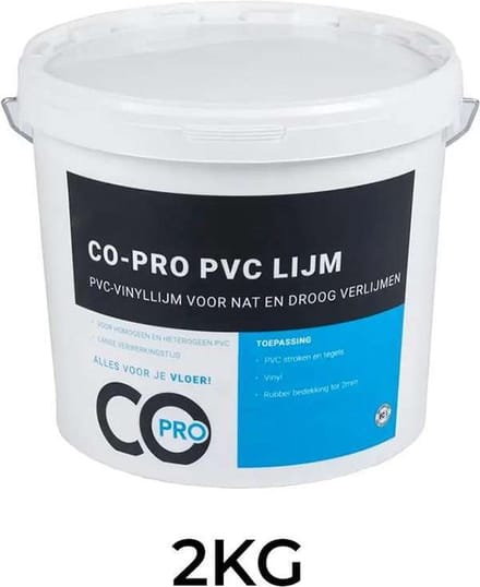 Copro pvc lijm 2kg - gemakkelijk - weinig - tot 8,5 m2