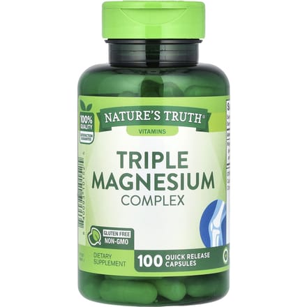 Nature's Truth, Drievoudig Magnesium Complex, 100 Sneloplosbare Capsules