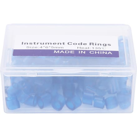 100 stuks Tandheelkundige Code Ringen Orthodontische Siliconen Tandheelkundige Kleurcode Ringen Accessoire BenodigdhedenBlauw blauw