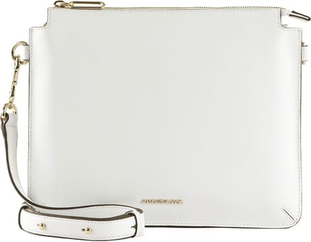 MANDARINA DUCK Leren Schoudertas Luna Crossover Optical White Wit