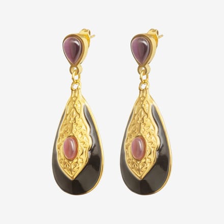 Essenza Drop Shaped Earrings Gold