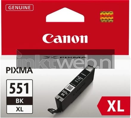 Canon CLI-551BK XL inktcartridge zwart hoge capaciteit (origineel)