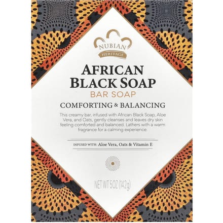 Nubian Heritage, African Black Bar Soap, 5 oz (142 g) black