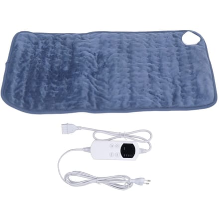 Coussin Chauffant Électrique Température Constante Garde au Chaud Coussin Chauffant en Velours Doux pour l'Hiver Gris EU bleu