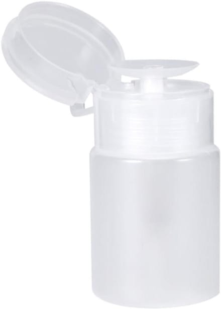 Plastic pompdispenser voor Nail Art Remover - 60 ml - Make-up en Alcohol - Wit