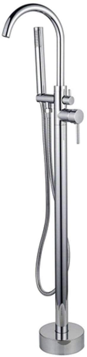 FugaFlow Eccelente Sobrado Badkamer Vrijstaande Badkraan - 113cm - handdoucheset - chroom