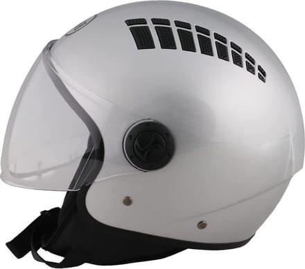BHR 810 air | silver | vespa helm met vizier | maat XS