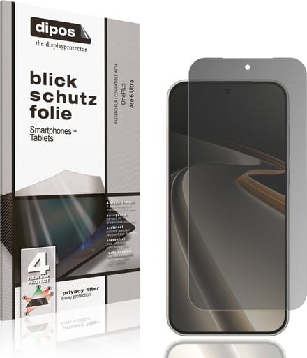 dipos – Matte Privacy Screenprotector geschikt voor OnePlus Ace 6 Ultra | Anti-Spy Beschermfolie