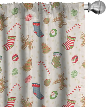 ABAKUHAUS Voorhangen – 2x75x175 cm – Microvezel – Halfdonkerend – Veelkleurig
