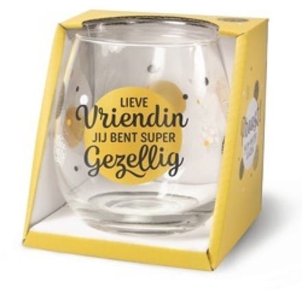 Wijn- waterglas - Lieve vriendin