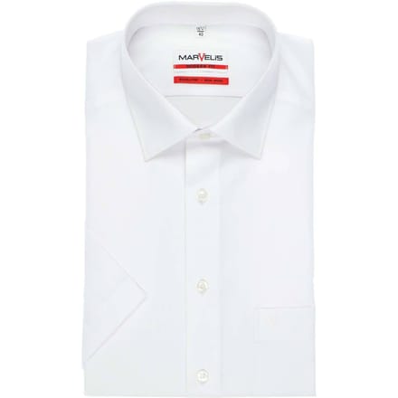Marvelis Men´s Shirt Modern Fit Short Sleeve MV470012 - White - 47