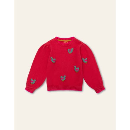 Oilily Kip Trui- maat110/5yr Bright Rose