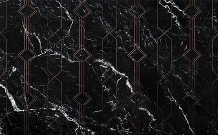 Noordwand Komar Pure Fotobehang Marble Black - P040-VD4   4055065150012   Behang