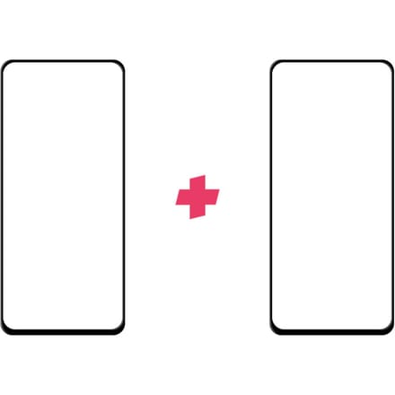 DuoPack: Xiaomi Redmi Note 10 Pro screenprotector gehard glas Edge to Edge