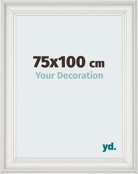Your Decoration - Fotolijst 75x100 cm - MDF - Wit Geveegd - Lazio
