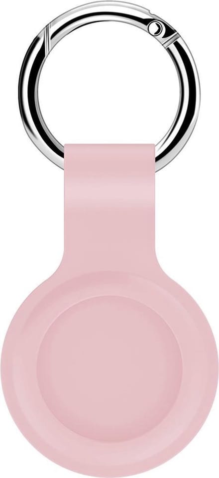 By Qubix - AirTag case shock series - siliconen sleutelhanger met ring - roze